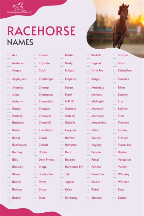race horses names