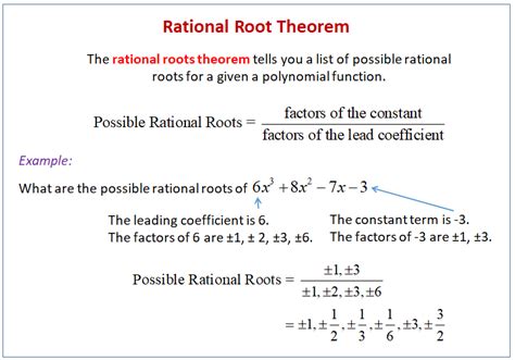 radical root theorem calculator