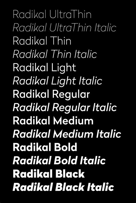 radikal font family able games