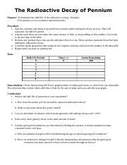 radioactive decay of pennium