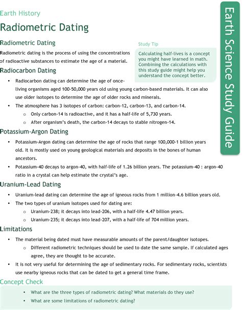 Radiometric Dating Practice