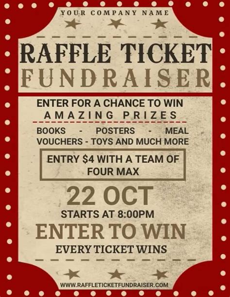 Raffle Ticket Flyer