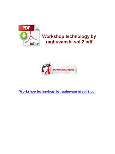 Read Online Raghuvanshi Workshop Technology Pdf Download 