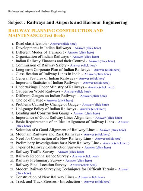 Read Railways Airport And Harbour Engineering Lecture Notes 