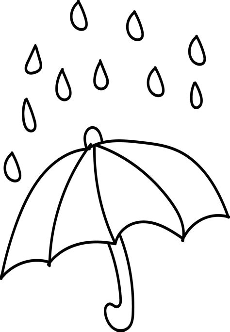 Rain Coloring Pages Free Printable Pdf Templates Rainy Season Pictures For Colouring - Rainy Season Pictures For Colouring