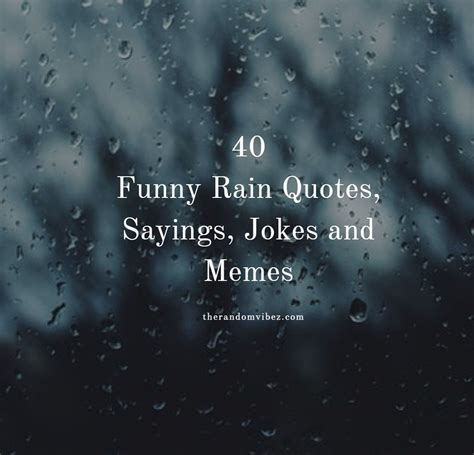 Rain Jokes Quotes
