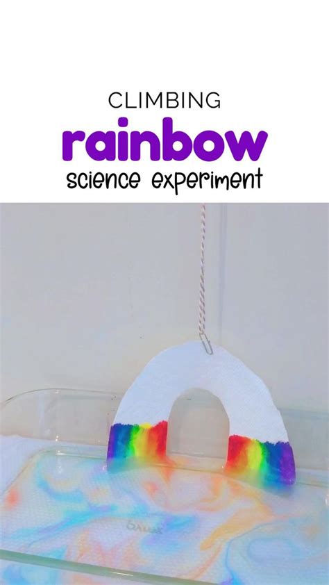 Rain Science Experiment Climbing The Rainbow Rainbow Rain Science Experiment - Rainbow Rain Science Experiment