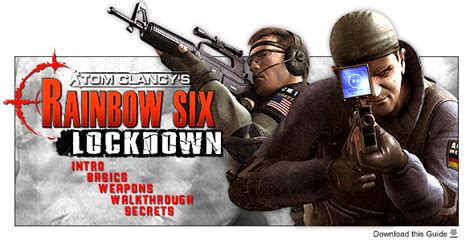 Rainbow 6 Lockdown Walkthrough