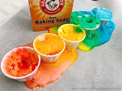 Rainbow Baking Soda Science Experiment For Kids Science Experiments Using Baking Soda - Science Experiments Using Baking Soda
