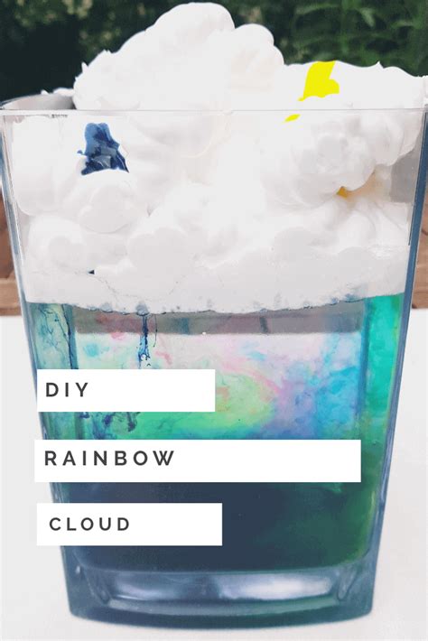 Rainbow Cloud Experiment Diy Rain Cloud In A Rainbow Rain Science Experiment - Rainbow Rain Science Experiment