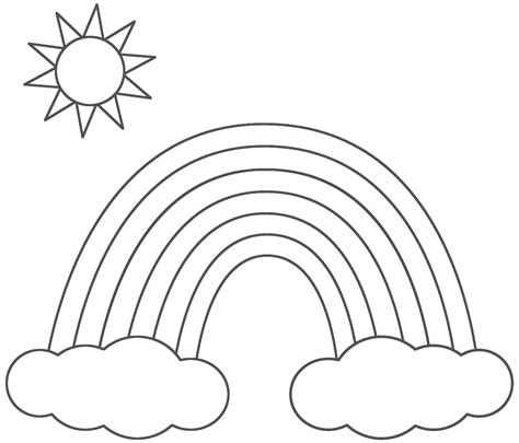 Rainbow Coloring Pages Kids Coloring Pages Rainbow Coloring Page With Color Words - Rainbow Coloring Page With Color Words