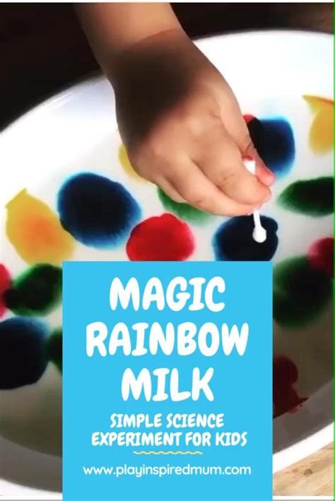 Rainbow Magic Milk Science Experiment Earth Science Jr Rainbow Science Experiment - Rainbow Science Experiment