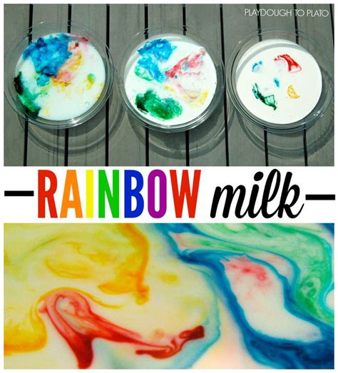 Rainbow Milk Science Crafts For Kids Pbs Kids Milk Rainbow Science Experiment - Milk Rainbow Science Experiment