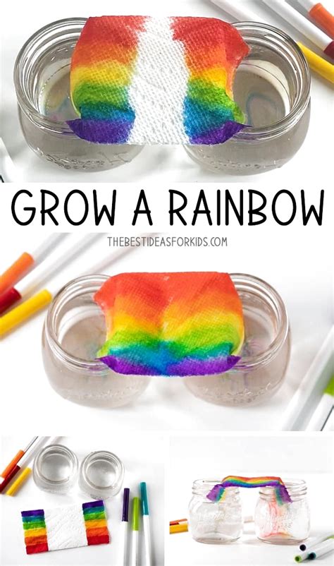 Rainbow Paper Experiment Color Science For Kids Science Color Science Experiments For Preschoolers - Color Science Experiments For Preschoolers