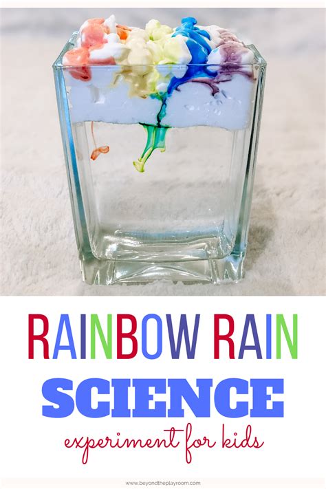Rainbow Rain Experiment Stem Summer Activity Science Experiment Rainbow Rain Science Experiment - Rainbow Rain Science Experiment