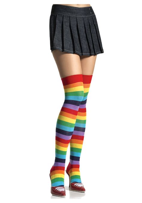 Rainbow stockings porn