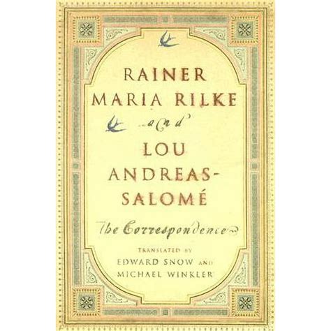 Read Rainer Maria Rilke And Lou Andreas Salome The Correspondence 
