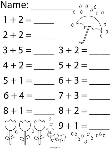 Rainy Day Addition Math Worksheet Twisty Noodle Rainy Day Worksheet 5th Grade - Rainy Day Worksheet 5th Grade
