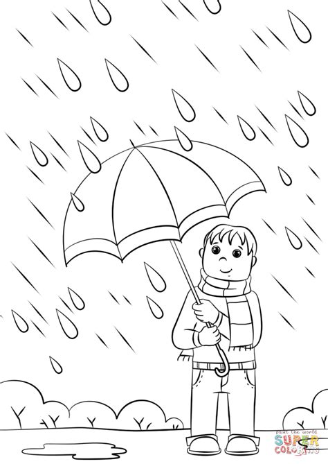 Rainy Day Coloring Pages Rainy Day Coloring Page - Rainy Day Coloring Page