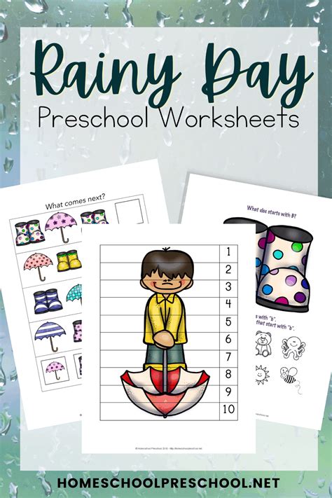 Rainy Day Worksheets And Activity Pages Jdaniel4s Mom Preschool It S Rainy Worksheet - Preschool It's Rainy Worksheet