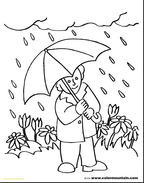 Rainy Season Pictures For Colouring   Rain Coloring Page Royalty Free Images Shutterstock - Rainy Season Pictures For Colouring