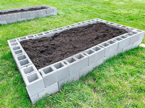 Raised Garden Beds From Cement Blocks