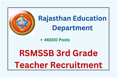 Rajasthan 3rd Grade Teacher Recruitment 2023 Out Download 3 Grade Teacher - 3 Grade Teacher