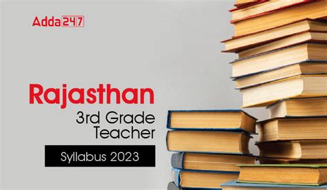 Rajasthan 3rd Grade Teacher Syllabus 2023 Pdf Download 3rd Grade Syllabus - 3rd Grade Syllabus