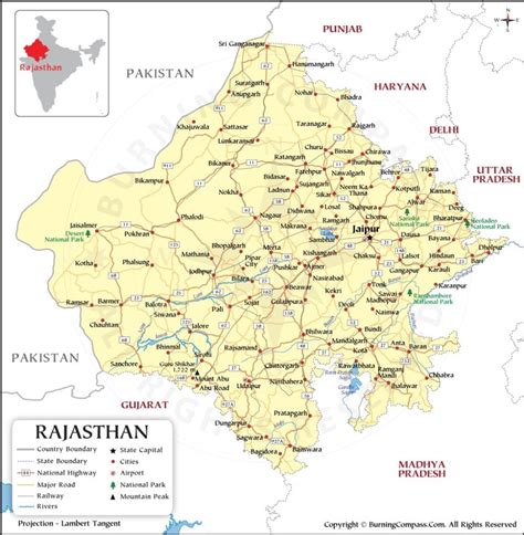 Rajasthan Map Pdf