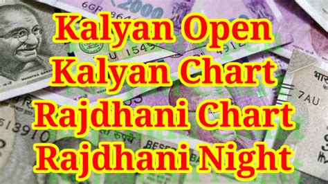 Rajdhani Kalyan Chart