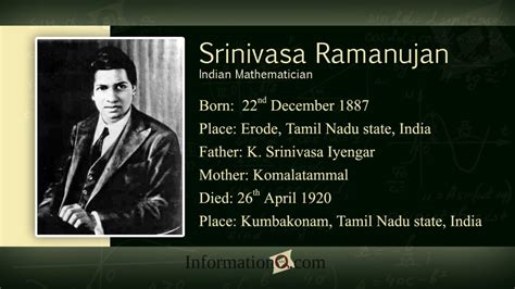 ramanujan biography and contribution