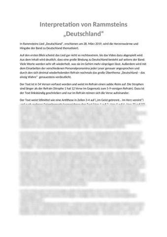 rammstein teksten analyse