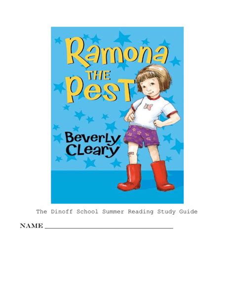 Full Download Ramona The Pest Study Guide 