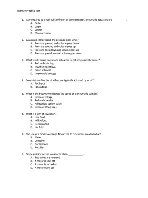 Ramsay Test Pdf
