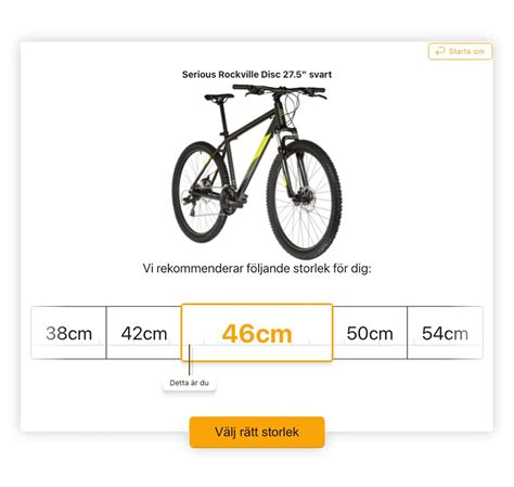 ramstorlek cykel dam