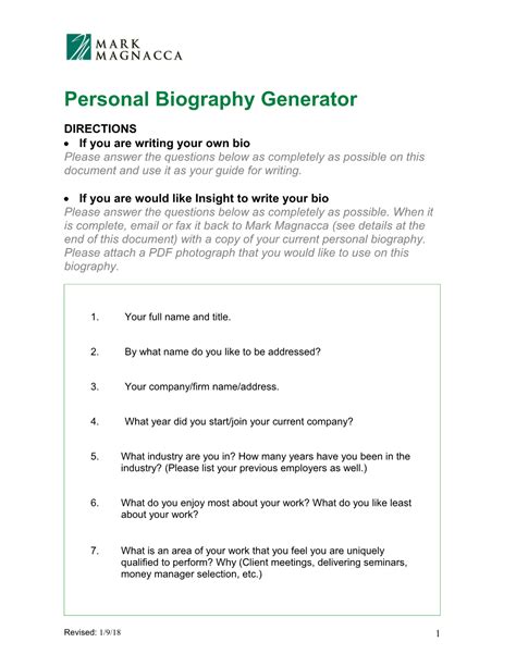 random biography