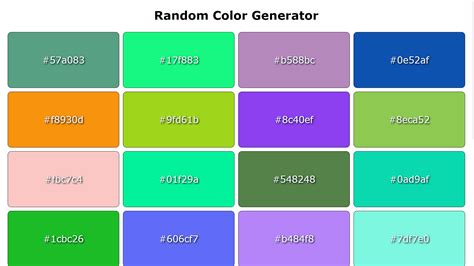 random colors