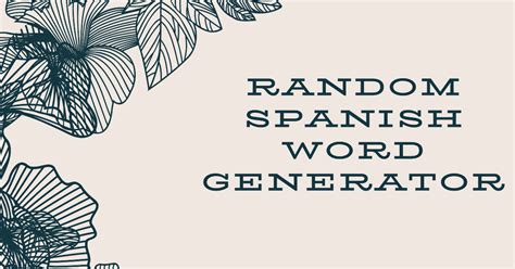 Random In Spanish