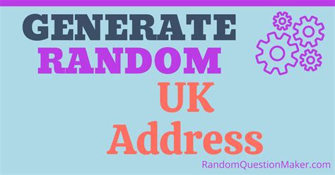 Random Uk Address