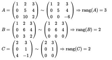 Rang Einer Matrix