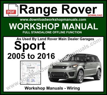 Range Rover Sport 2014 Workshop Service Manual