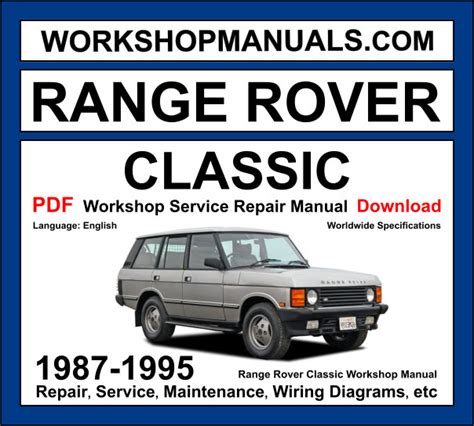 Range Rover Workshop Manual
