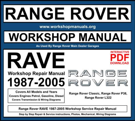Read Online Range Rover P38 Workshop Manual Rave 