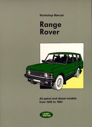 Download Range Rover Workshop Manual 1990 94 Workshop Manuals By Brooklands Books Ltd Illustrated 1 May 1998 Paperback 