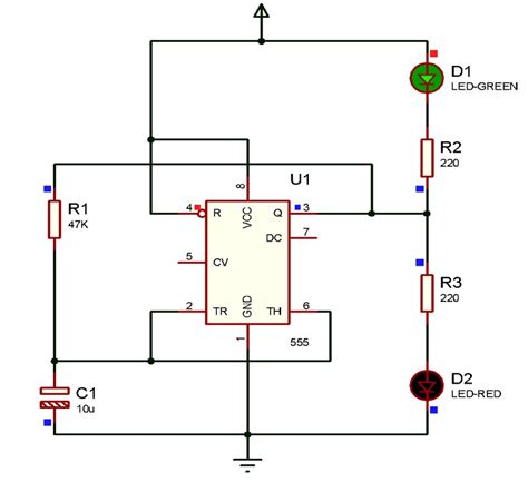 RANGKAIAN FLIP FLOP IC 555 🎃 Cara membuat lampu flip flop sederhana || ic NE555