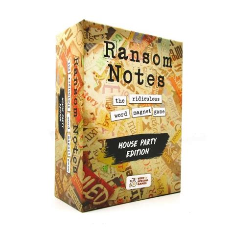 Ransom Notes House Party Edition Very Special Games Ransom Notes Game - Ransom Notes Game