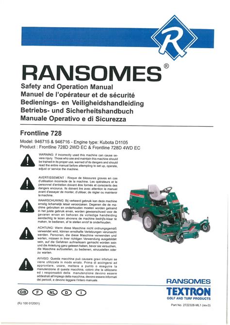 ransomes 728d manual