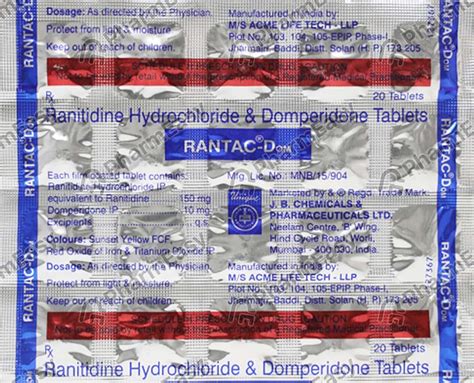 Rantac Dom Tablet Uses