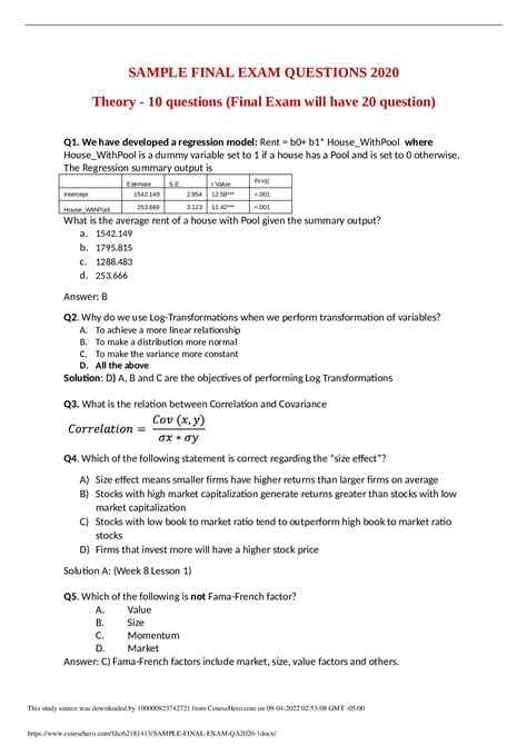 ranzcp sample exam question