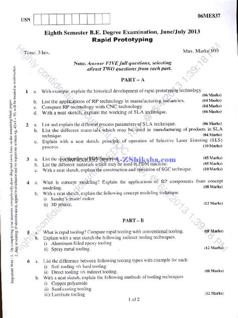Full Download Rapid Prototyping Vtu Question Papers 